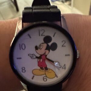 Disney Black and Red Mickey Mouse Watch